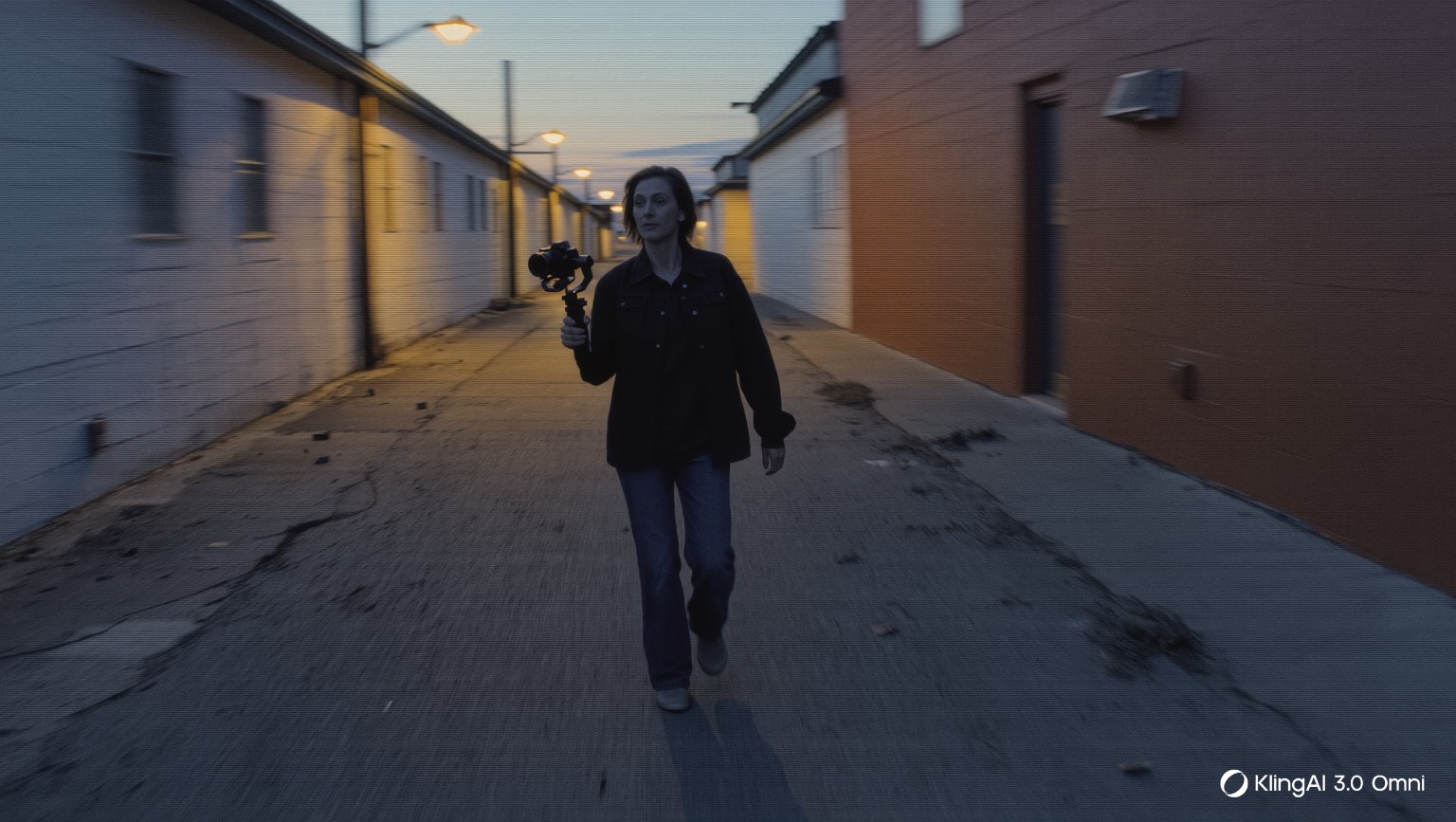 Mejores Gimbal Estabilizadores para Móvil y Cámara en 2026: Guía Completa 4 Persona caminando por un callejón cinematográfico sujetando una cámara con gimbal