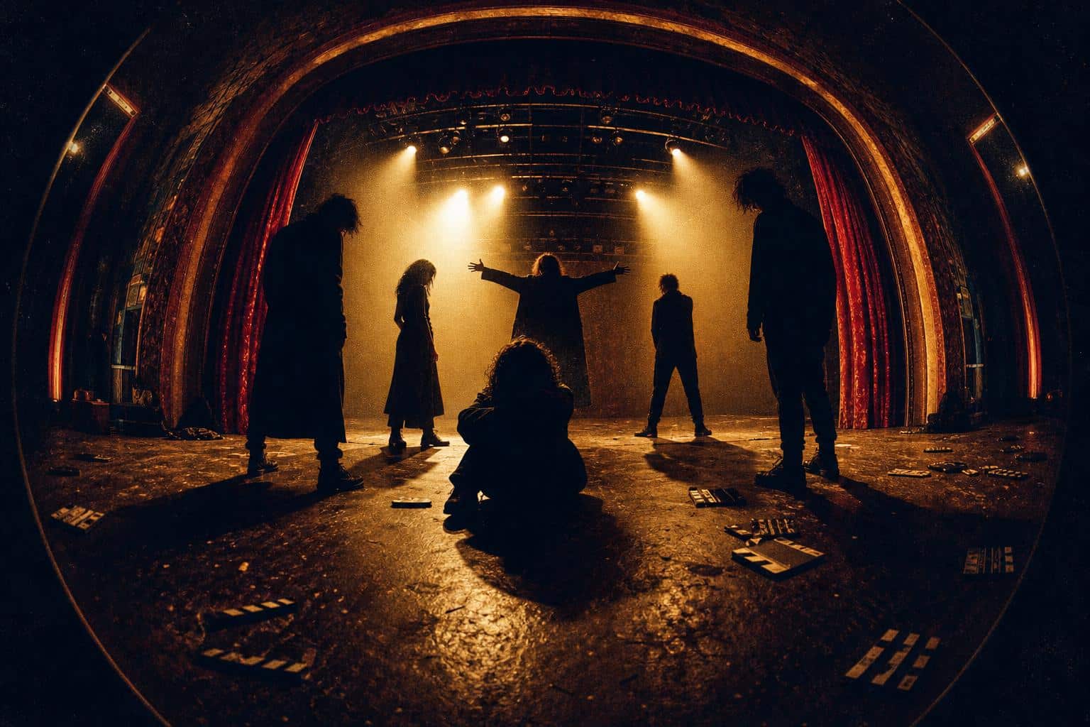 Los Actores Más Grandes de la Historia del Cine: 15 Nombres Imprescindibles 3 Mejores actores de la historia del cine, escenario de teatro estilo grunge retro